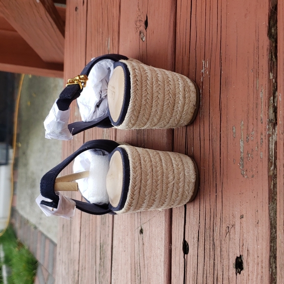 New Ralph Lauren blue wedges size 8 - Picture 8 of 9